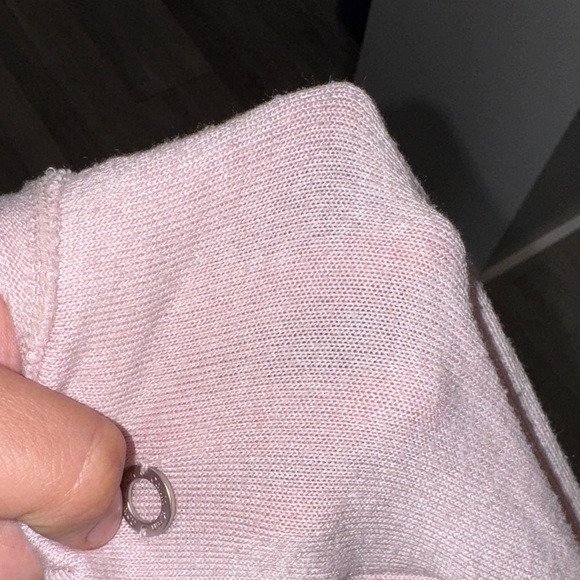 Calvin Klein Light Pink Twist Hem Tee - Picture 7 of 7